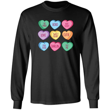 Candy Hearts TShirt, Valentines Shirts for Women and Girl, Mommy and Me Outfits, Gift Mom and Daughter