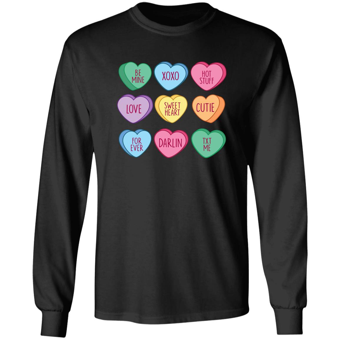 Candy Heart Valentine Tee Shirts Womens Valentines Gifts for Mom - Happy  Place for Music Lovers