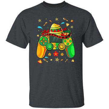 Funny Video Gamer Cinco De Mayo Boys Kids Let's Fiesta Party Shirt