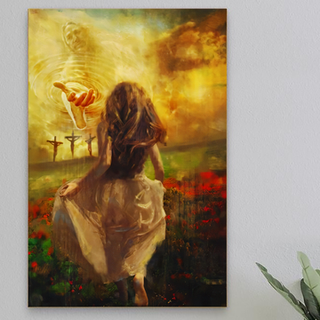 Jesus Run To The Beautiful World Canvas - Matte Canvas (1.25")