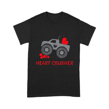 Heart Crusher shirt, Boy Valentines Day T Shirt, Truck Tee - Standard T-shirt