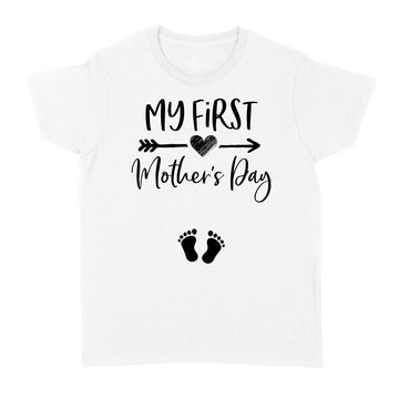 My First Mother's Day Pregnancy Announcement Funny Shirt - Standard Women's T-shirt