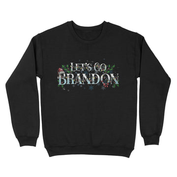 Santa Hat Let's Go Brandon Christmas Light Shirt Xmas Gifts