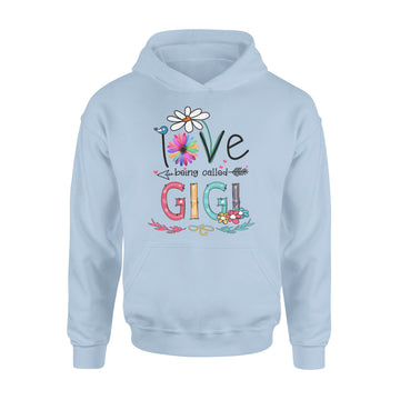 I Love Being Called Gigi Daisy Flower Shirt Funny Mother's Day Gifts - Standard Hoodie