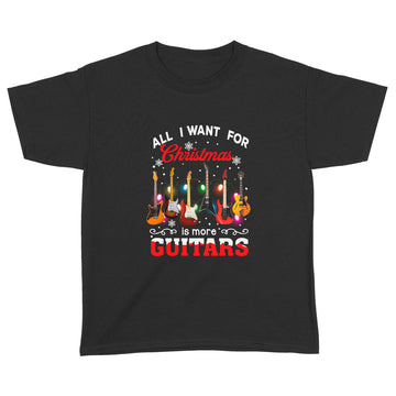 All I want for Christmas Is More Guitars Shirt