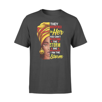 Black History Month African Afro I Am The Storm Shirt - Premium T-shirt