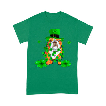 Dabbing English Bulldog St Patrick's Day T-Shirt - Standard T-shirt