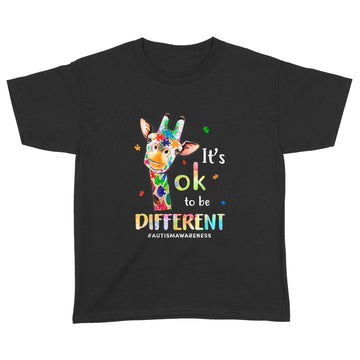 Autism Awareness Acceptance Women Kid Its Ok To Be Different Shirt