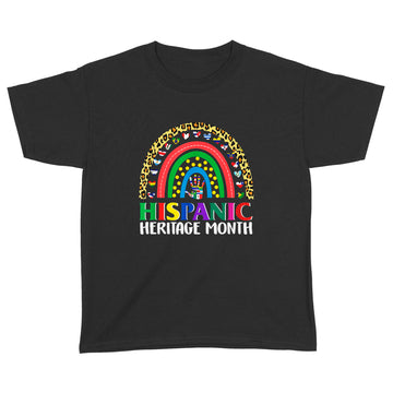 National Hispanic Heritage Month Rainbow All Countries Flags Shirt - Standard Youth T-shirt