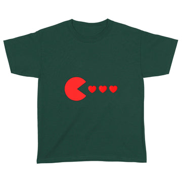 Valentines Day Hearts Funny Boys Girls Kids Gift T-Shirt - Standard Youth T-shirt