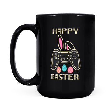 Video Game Easter Bunny Gaming Controller Gamer Boys Girls Mug - Black Mug
