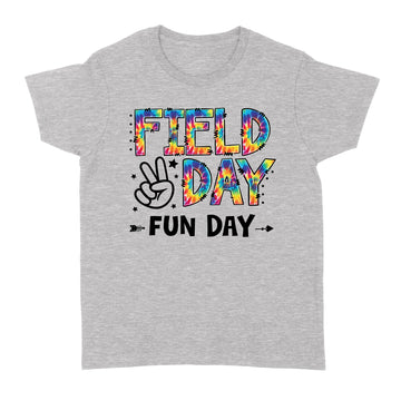 Tie Dye Field Day Fun Day Last Day Of School Teacher Student Shirt - Standard Women's T-shirt