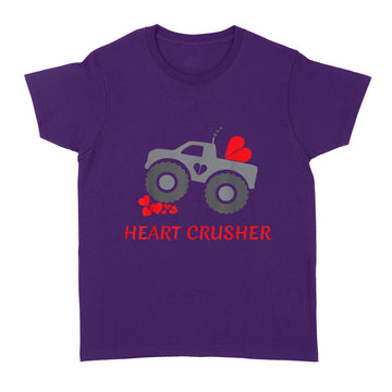 Heart Crusher shirt, Boy Valentines Day T Shirt, Truck Tee - Standard Women's T-shirt