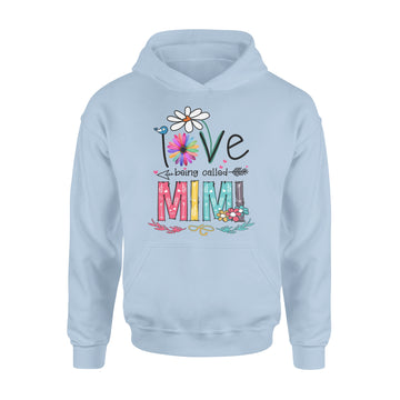 I Love Being Called Mimi Daisy Flower Shirt Funny Mother's Day Gifts - Standard Hoodie