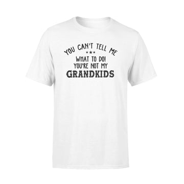 You Can’t Tell Me What To Do You're Not My Grandkids Funny T-Shirt - Premium T-shirt