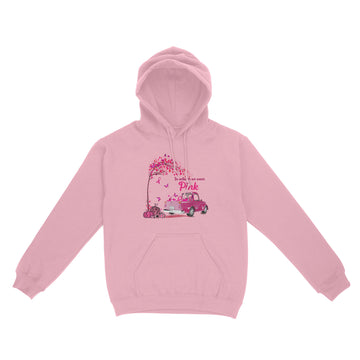 In October We Wear Pink Truck Breast Cancer Awareness Gifts T-Shirt - Standard Hoodie