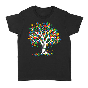 Tree Of Life Autism Awareness Month Funny Asd Supporter Gift Shirt - Standard Women's T-shirt