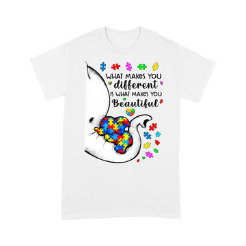Elephant What Makes You Different Autism Child Awareness Shirt - Standard T-Shirt