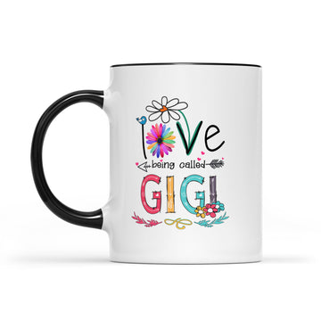 I Love Being Called Gigi Daisy Flower Mug Funny Mother's Day Gifts - Accent Mug