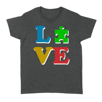 Love Autism Autism Awareness Gifts Shirt - Standard Women's T-shirt