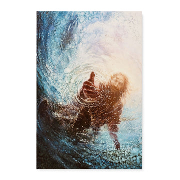 The Hand of God Painting Depicts Jesus Canvas - Matte Canvas (1.25")