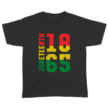 Juneteenth 1865 Vintage Emancipation Melanin Black Pride Shirt - Standard Youth T-shirt