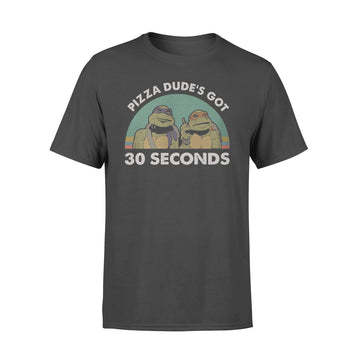 Ninja Turtles Pizza dude’s got 30 seconds retro sunset Shirt - Premium T-shirt