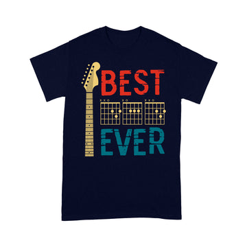 Guitarist Father Best Dad Ever Dad Chord Guitar Vintage Shirt - Standard T-shirt
