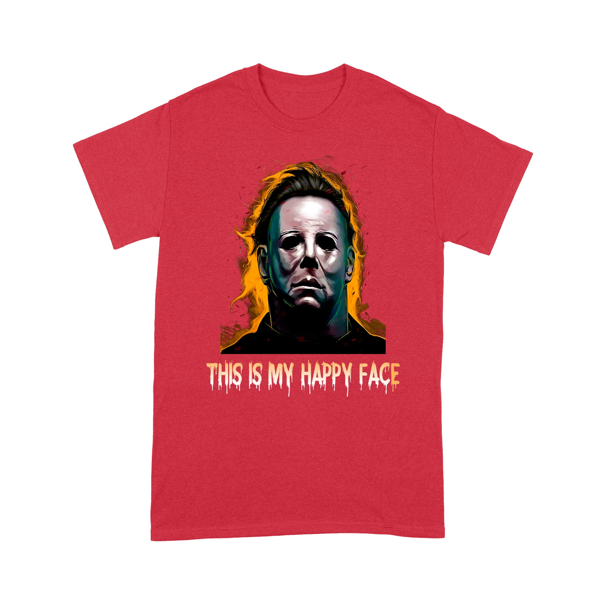 Michael Myers This Is My Happy Face Halloween Funny Shirt - Standard T-Shirt