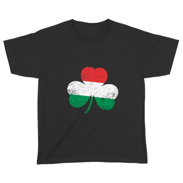 Funny St. Patrick's Day Irish Hungarian Shamrock Flag Gifts T-Shirt - Standard Youth T-shirt