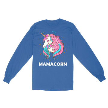 Mamacorn Unicorn Mommy And Baby Mother's Day Gift Shirt - Standard Long Sleeve