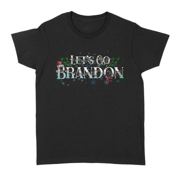 Santa Hat Let's Go Brandon Christmas Light Shirt Xmas Gifts