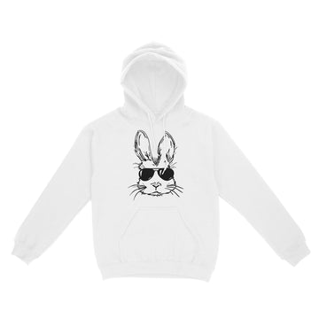 Bunny Face With Sunglasses For Boys Men Kids Easter Shirt - Standard Hoodie