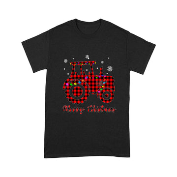 Merry Christmas Buffalo Plaid Leopard Truck Shirt