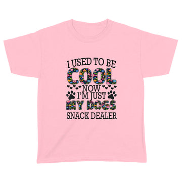 I Used To Be Cool Now I’m Just My Dogs Snack Dealer Flowers Shirt Funny Dog Graphic Tee - Standard Youth T-shirt