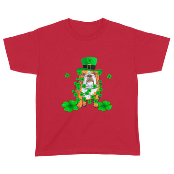 Dabbing English Bulldog St Patrick's Day T-Shirt - Standard Youth T-shirt