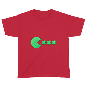 St Patricks Day Clovers Funny Boys Girls Kids T-Shirt - Standard Youth T-shirt