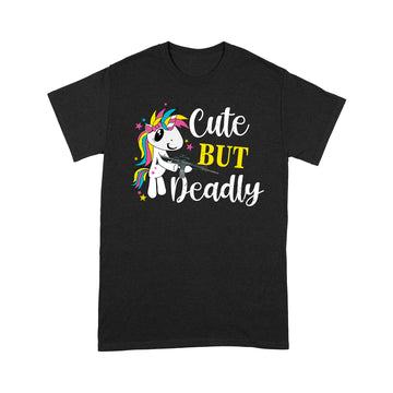 Unicorn Cute But Deadly Funny Shirt - Standard T-Shirt
