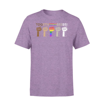 Together We Rise Black Lives Matter Hands Symbol LGBT Shirt - Premium T-shirt