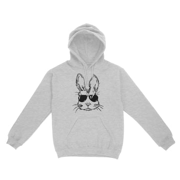 Bunny Face With Sunglasses For Boys Men Kids Easter Shirt - Standard Hoodie