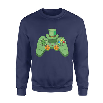 Video Game Gaming St Patricks Day Gamer Boys St. Patty's Day Long Sleeve T-Shirt - Standard Crew Neck Sweatshirt