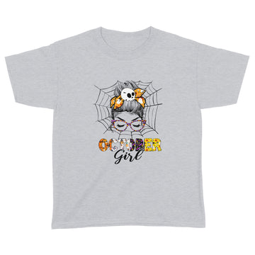 Funny October Girl Birthday Happy Halloween T-shirt - Standard Youth T-shirt