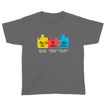 Autism Elements Periodic Table Awareness Asd Men Women Kids Shirt