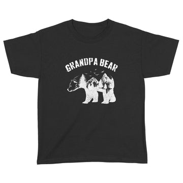 Grandpa Bear Funny Father's Day Gift Papa Best Men Dad Joke Shirt - Standard Youth T-shirt