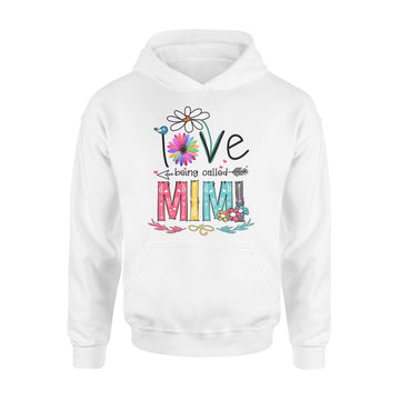 I Love Being Called Mimi Daisy Flower Shirt Funny Mother's Day Gifts - Standard Hoodie