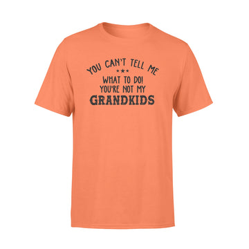 You Can’t Tell Me What To Do You're Not My Grandkids Funny T-Shirt - Premium T-shirt