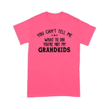 You Can’t Tell Me What To Do You're Not My Grandkids Funny T-Shirt - Standard T-shirt