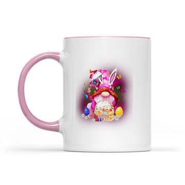 Easter Gnome Bunny With Easter Eggs Basket Funny Easter Day Gifts Mug - Accent Mug