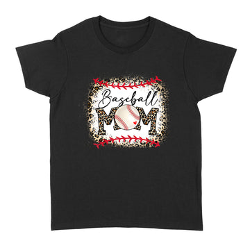 Baseball Mom Leopard Funny Softball Mom Mother's Day 2023 Shirt - Standard Women's T-shirt