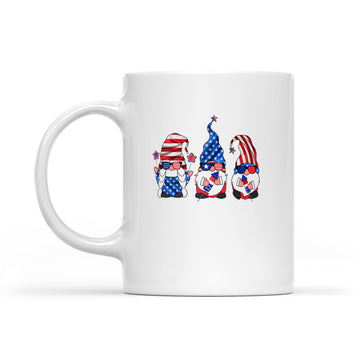 American Gnomes Sunglasses 4th Of July Mug Independence Day Gifts - White Mug